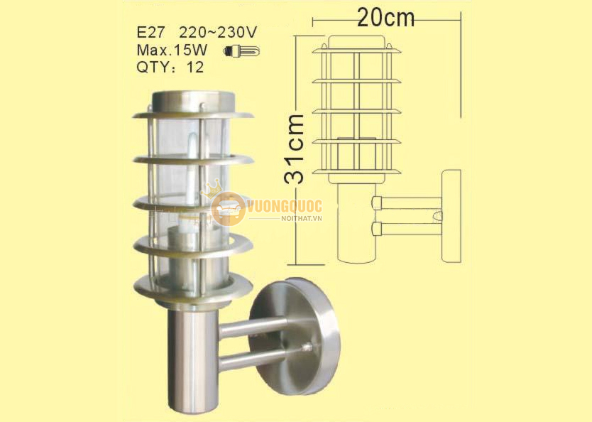 Đèn tường đứng ROL293-1